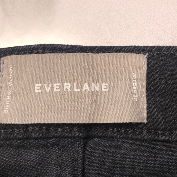 Everlane High Rise Skinny Jean Black 26 Regular - Picture 3 of 6